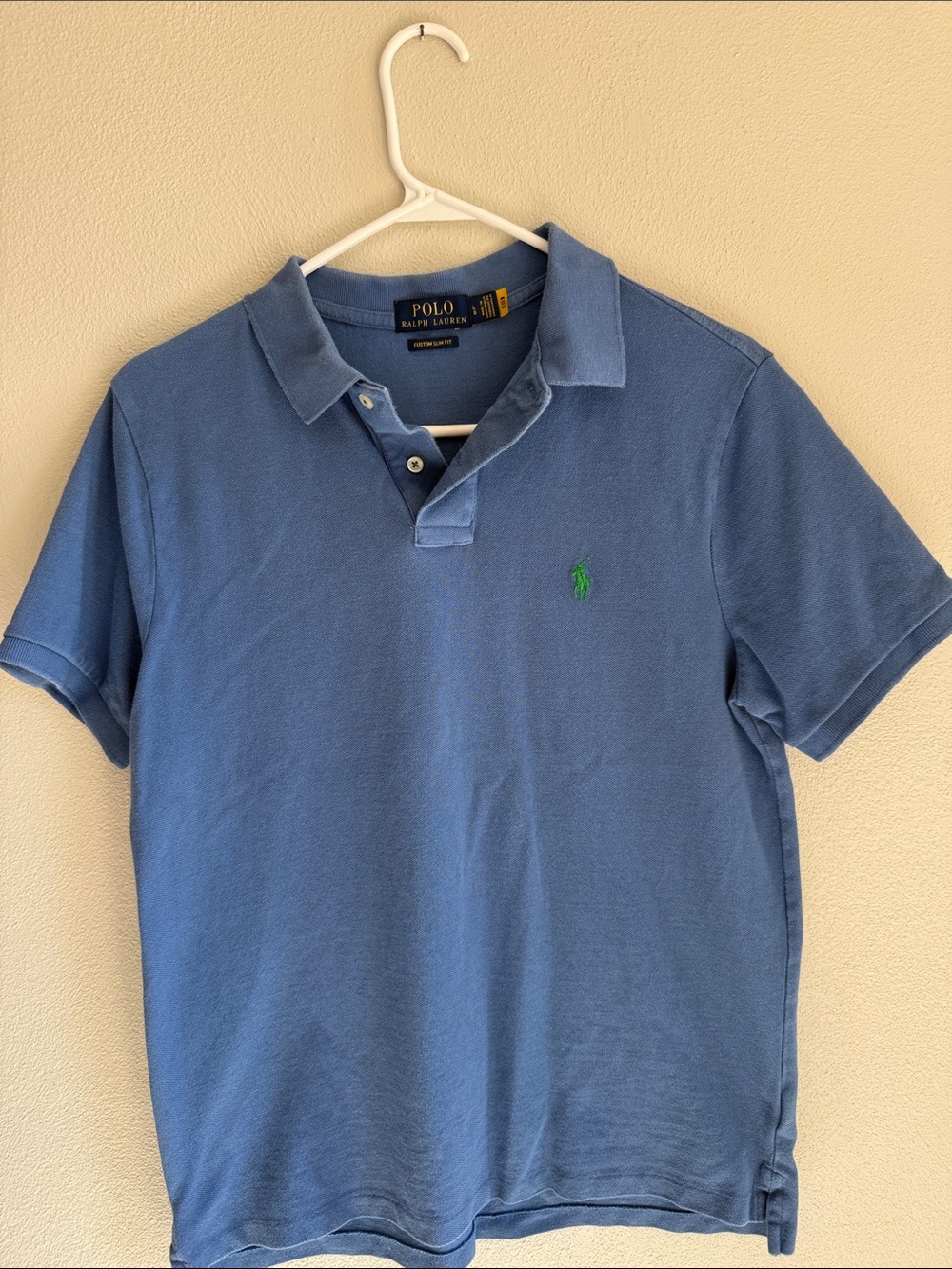 Ralph Lauren Men’s Slate Blue Polo with Green Pony